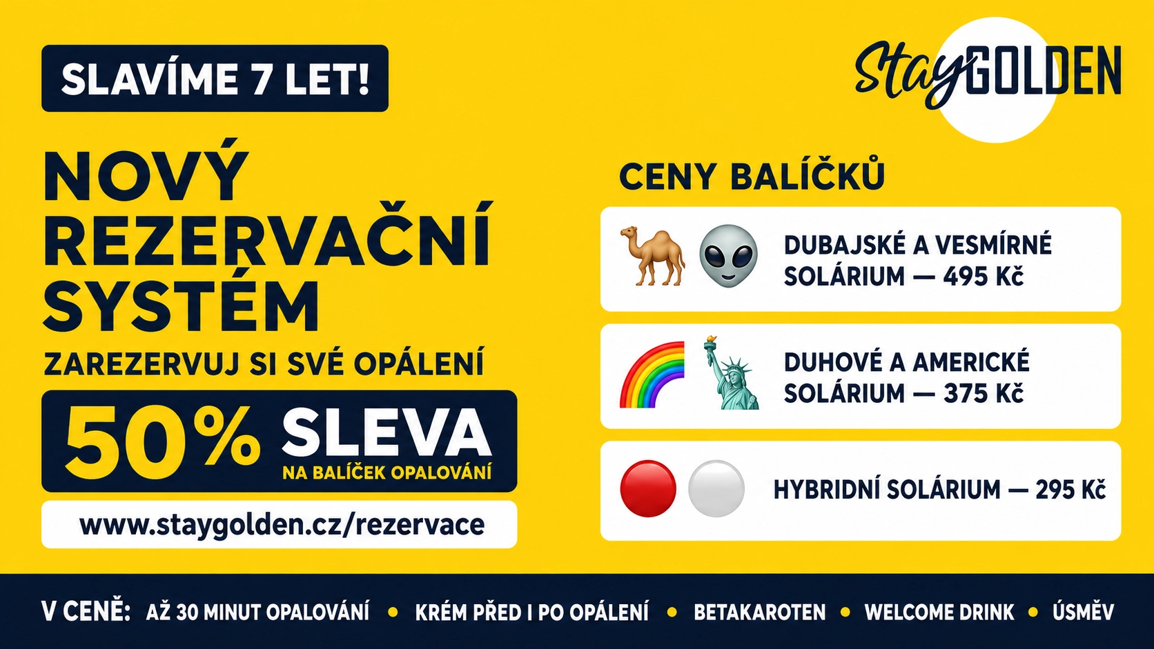 Stay Golden – rezervační sleva